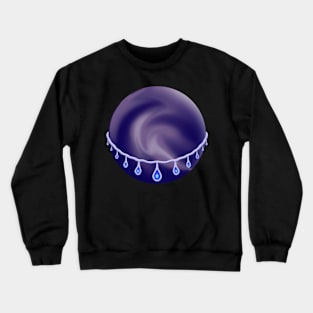 Cradled Globes 3 - Sea of Tears Crewneck Sweatshirt